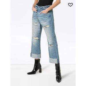 R13 Distressed Crossover Jeans, New without Tags. Never worn.